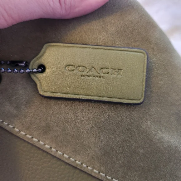 Coach Kacey Satchel In Olive Green CC838 New With Tags - Picture 7 of 14